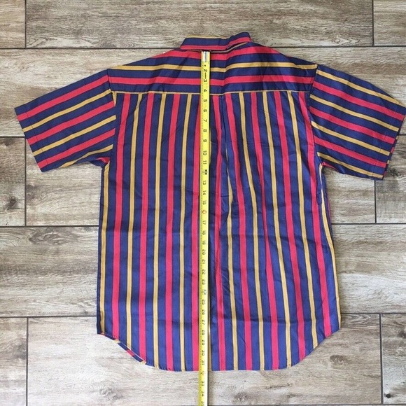 Vintage Striped Shirt Size Large - Picture 4 of 6